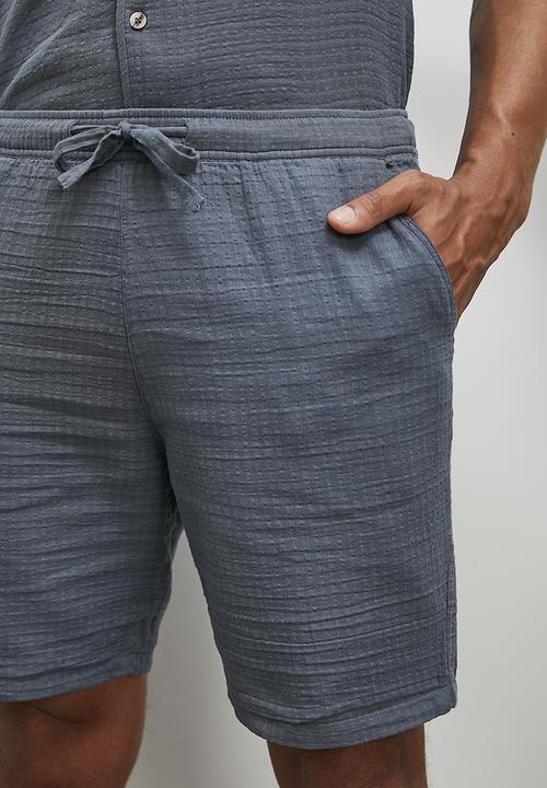 STYLE REPUBLIC - Fashion cheesecloth walk short - charcoal