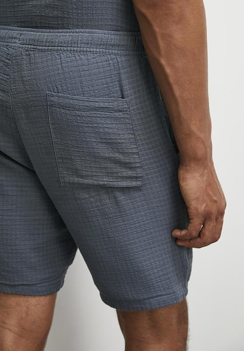 STYLE REPUBLIC - Fashion cheesecloth walk short - charcoal