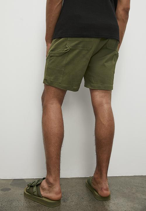 STYLE REPUBLIC - Carpenter relaxed fit workwear shorts - khaki
