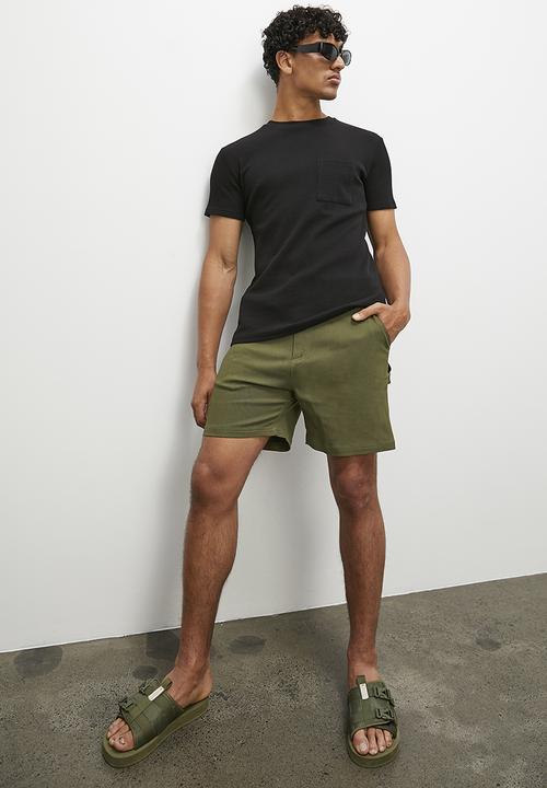 STYLE REPUBLIC - Carpenter relaxed fit workwear shorts - khaki
