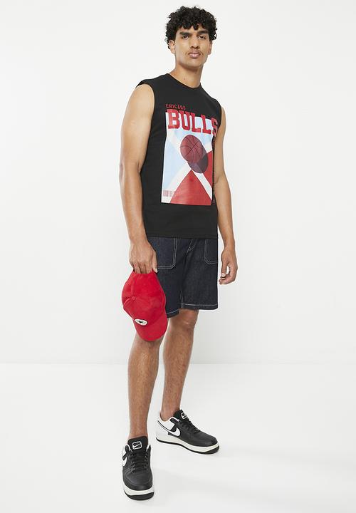 NBA - Men's court tank chicago bulls - black