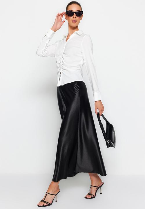 Trendyol - Modest slip skirt - black