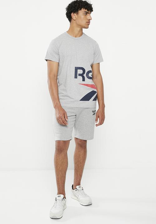 Reebok - GS side vector short sleeve - grey 