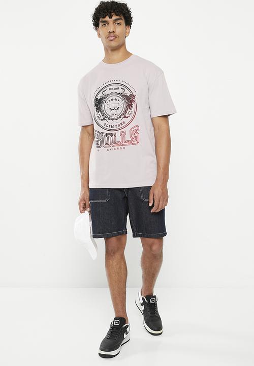 NBA - Men's giant o tee chicago bulls - lilac