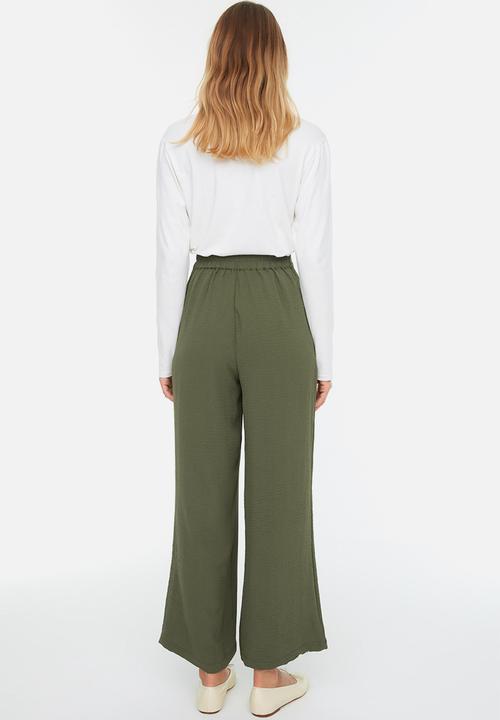 Trendyol - Modest wide leg trousers - khaki