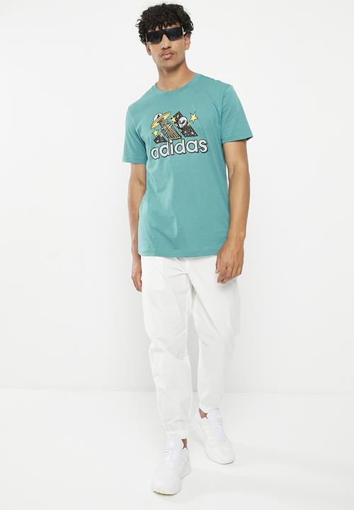 adidas Performance - M doodle f t - blue 