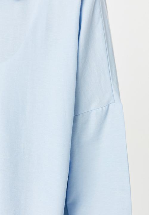 Trendyol - Oversize plain shirt - blue