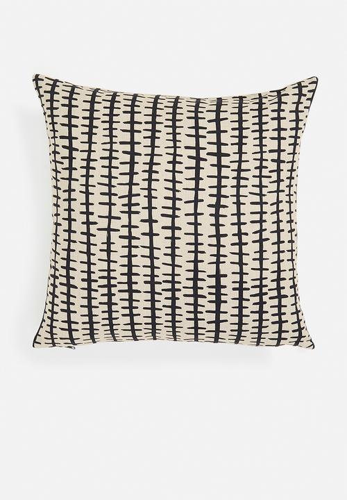 Border fence cushion cover - oyster