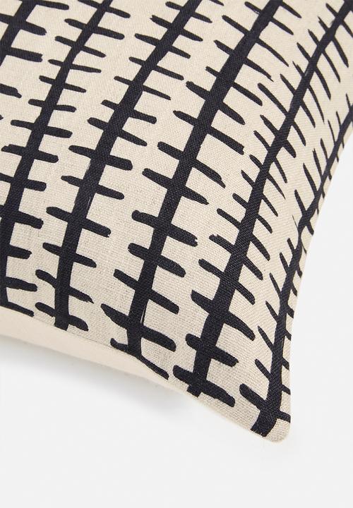 Hertex Haus - Border fence cushion cover - oyster