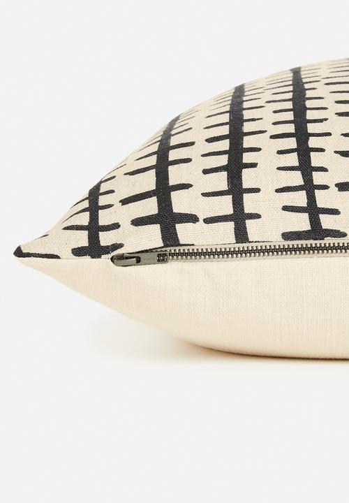 Hertex Haus - Border fence cushion cover - oyster