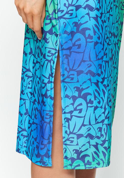 Trendyol - Midi pencil skirt - blue