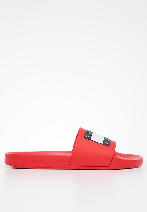 Tommy Hilfiger - Tommy jeans pool slide ess - deep crimson
