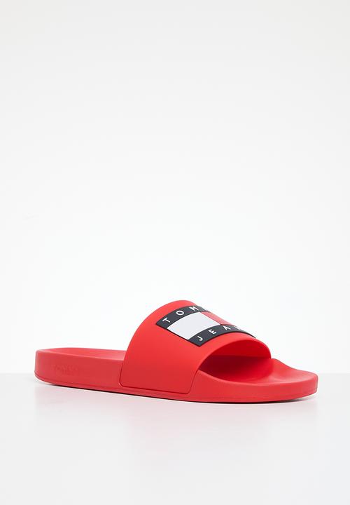 Tommy Hilfiger - Tommy jeans pool slide ess - deep crimson