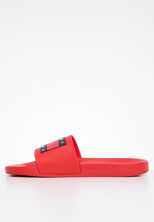 Tommy Hilfiger - Tommy jeans pool slide ess - deep crimson