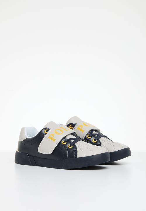 POLO - Boys velcro colour block sneakers  - navy
