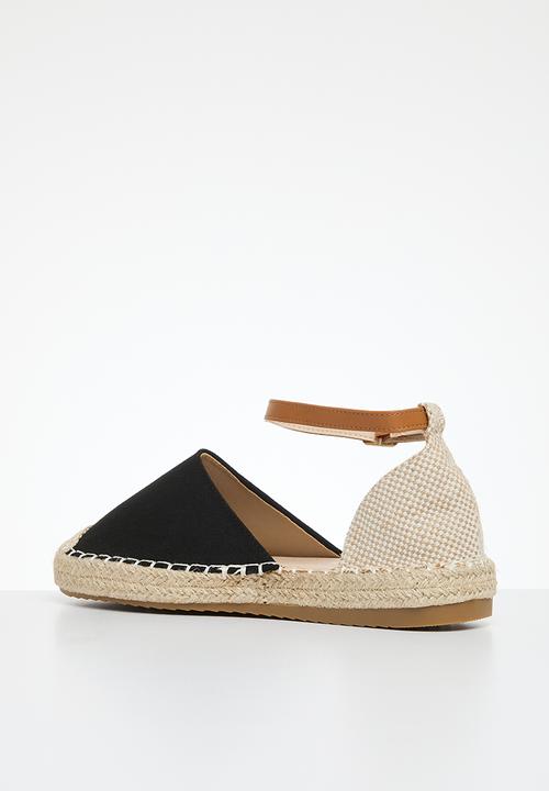 Madison® - Charlie 2 ankle tie espadrille - black