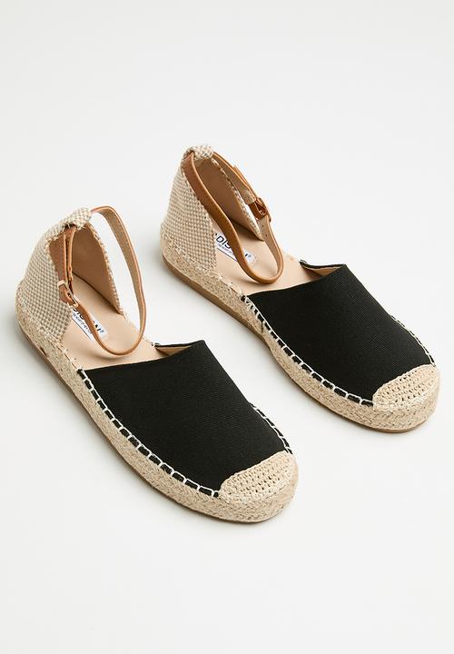 Madison® - Charlie 2 ankle tie espadrille - black