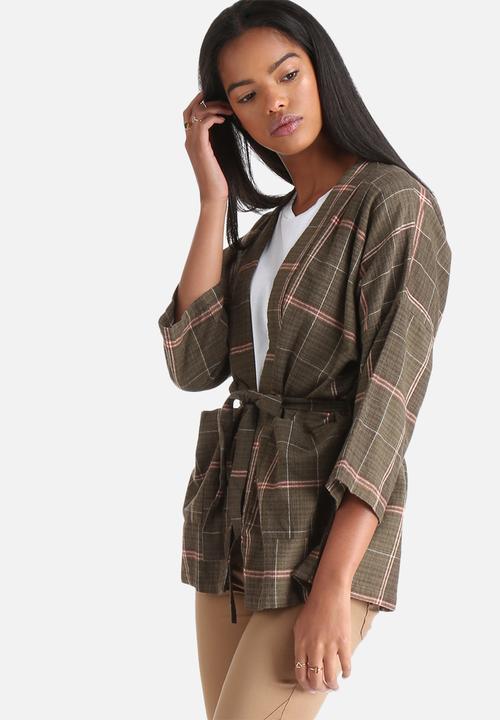 VILA - Winthercheck Kimono