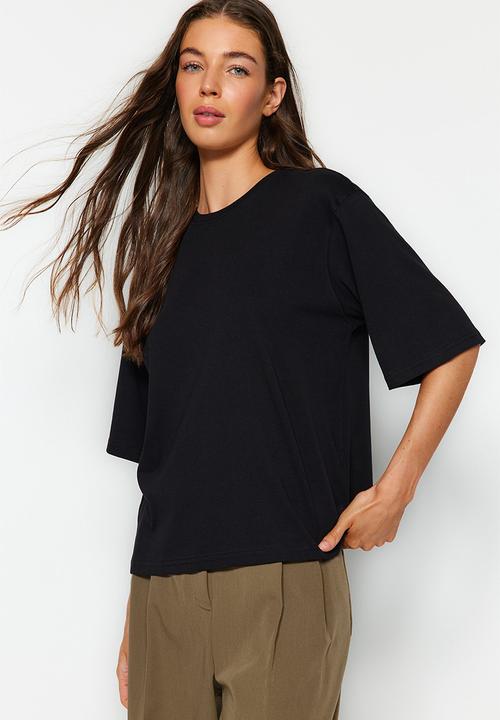 Trendyol - Relaxed tee - black