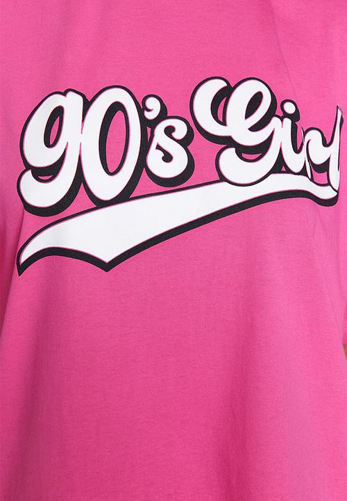 Trendyol - 90s girl boyfriend tee - pink