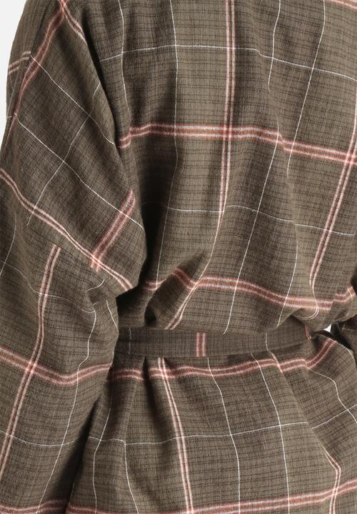 VILA - Winthercheck Kimono