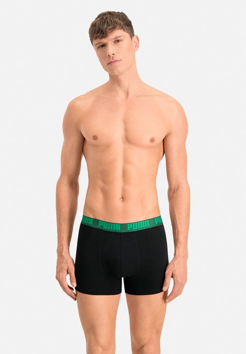 PUMA - Puma heritage stripe boxer 2p - green/black