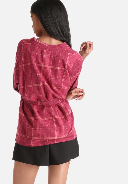 VILA - Winthercheck Kimono