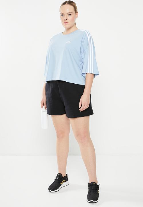 adidas Performance - Plus w 3s cr top - wonder blue & white