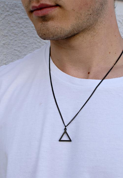 Dan Fuller Jewellery - Hollow Triangle Necklace - Black