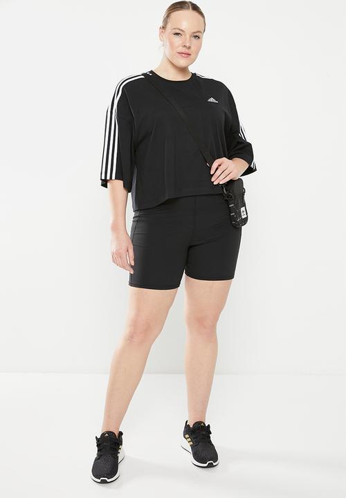 adidas Performance - Plus w 3s cr top - black & white