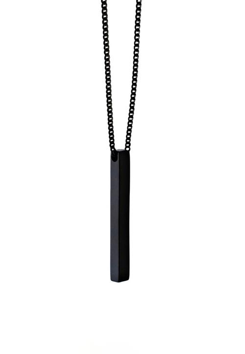 Dan Fuller Jewellery - Long Bar Necklace - Black