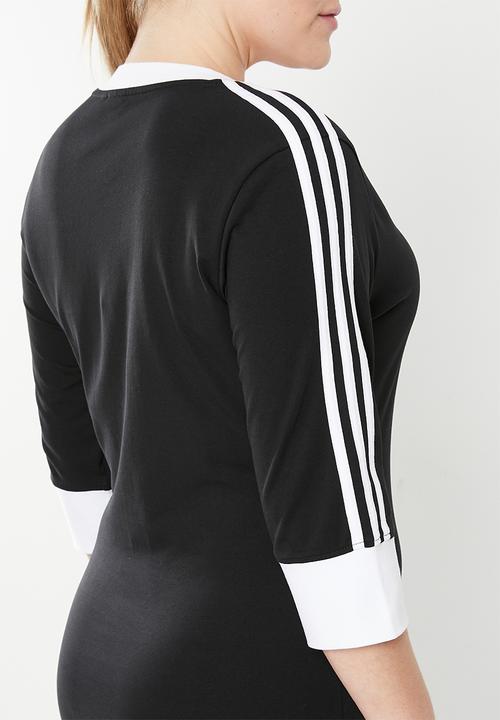 adidas Originals - Plus v-neck dress w - black