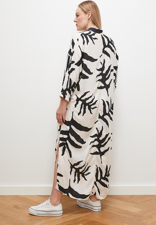 edit - Maxi kaftan dress - mono fern