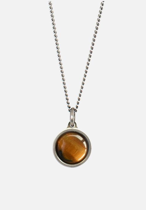 Dan Fuller Jewellery - Tigers Eye Gem Stone Necklace - Silver
