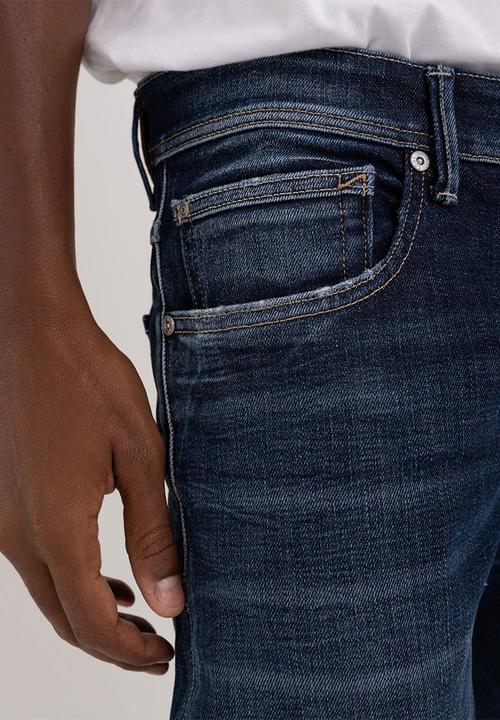 Replay - 11.5 OZ deep blue indigo stretch denim regular slim - dark blue