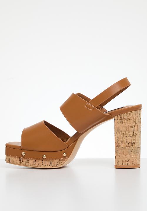 Madison® - Alexis cork detail platform sandal - tan