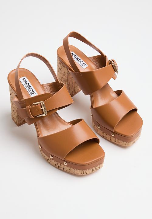 Madison® - Alexis cork detail platform sandal - tan