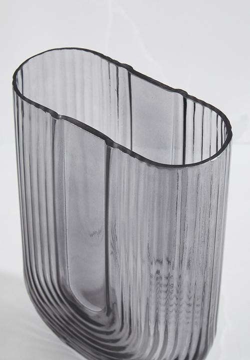 Sixth Floor - U glass vase - smoke