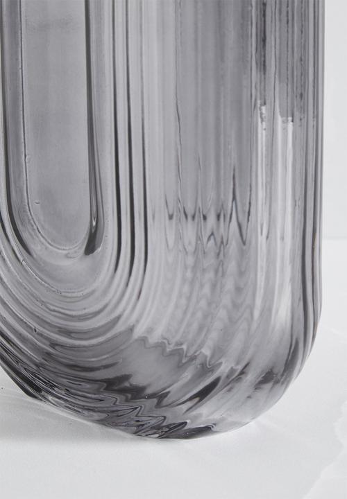 Sixth Floor - U glass vase - smoke