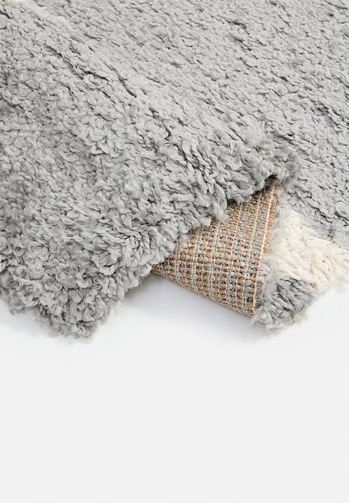 Fotakis - Gippy shaggy rug - abstract grey