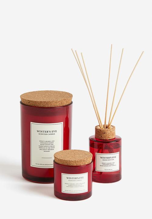 H&M - Cork-lid scented candle - red/winter's eve