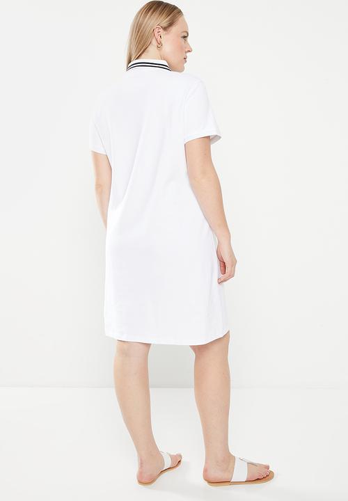 POLO - Plus leah golfer dress - white