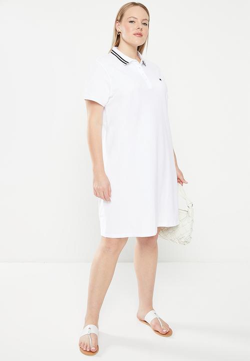 POLO - Plus leah golfer dress - white