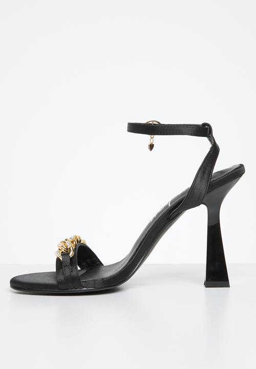 SISSY BOY - Jewelled chain sandal - black