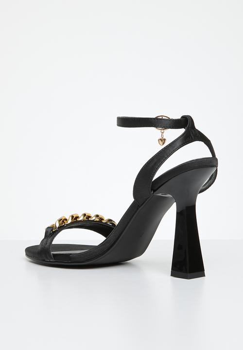 SISSY BOY - Jewelled chain sandal - black