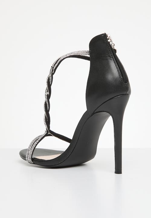 SISSY BOY - Incoming diamante stiletto - black