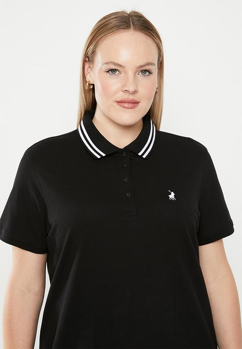 POLO - Plus leah golfer dress - black