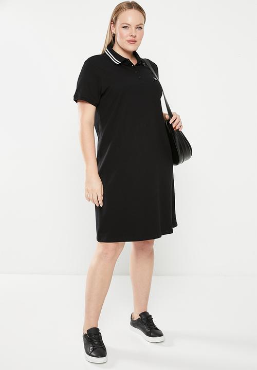 POLO - Plus leah golfer dress - black