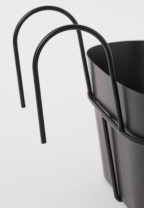 H&M - Metal planter box - black