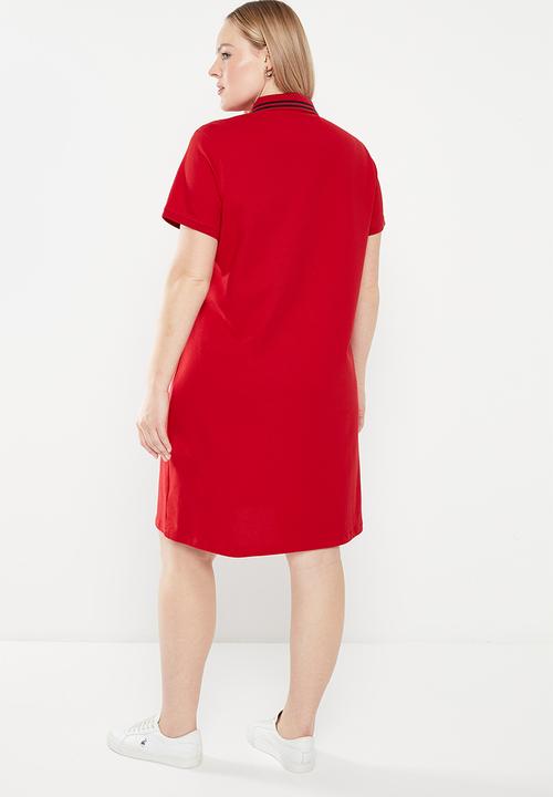 POLO - Plus leah golfer dress - red
